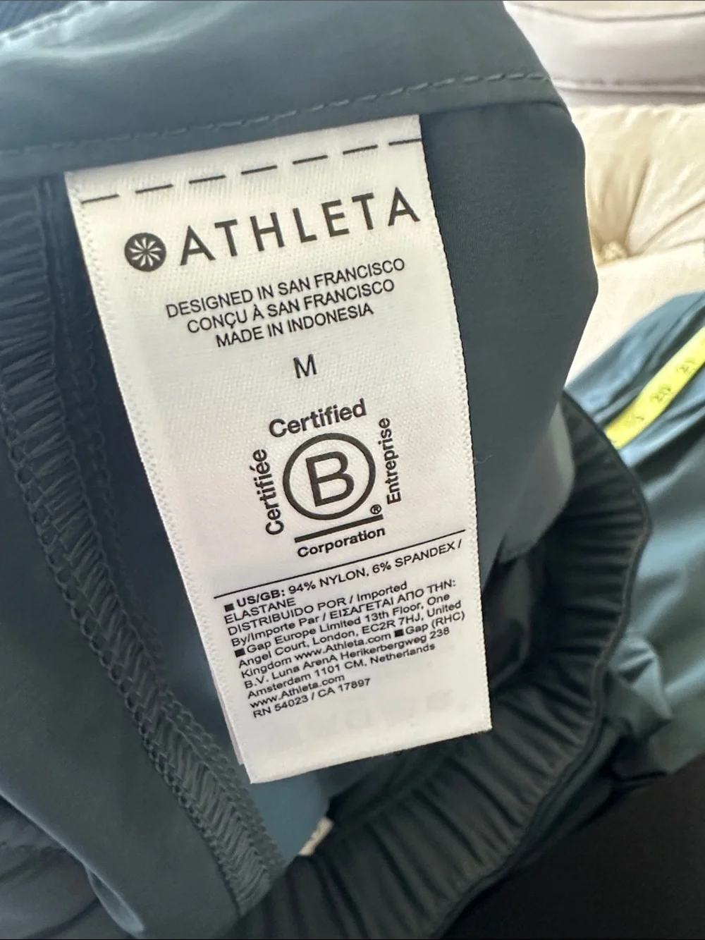 Athleta Slate Blue Elastic-Waist Joggers